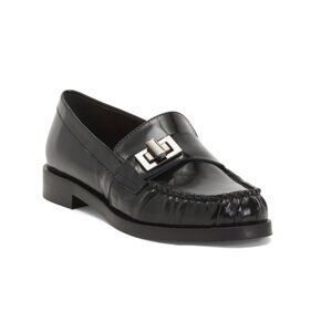 NAPOLEONI Black Made In Italy Patent Leather Wrinkle Loafers